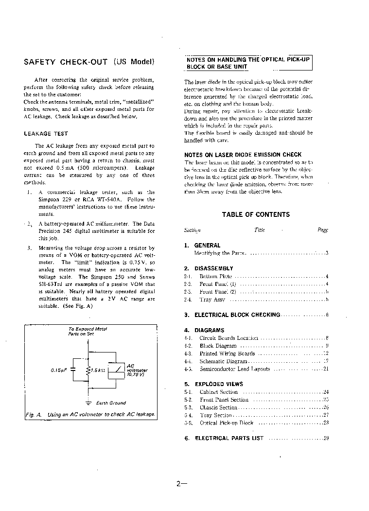SONY CDP-C601ES service manual (2nd page)