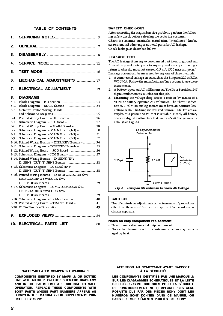 SONY CDPM333ES service manual (2nd page)
