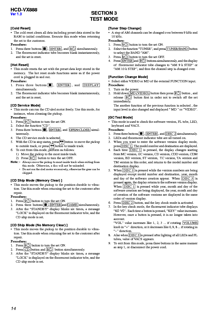 SONY HCD-VX888 service manual (2nd page)