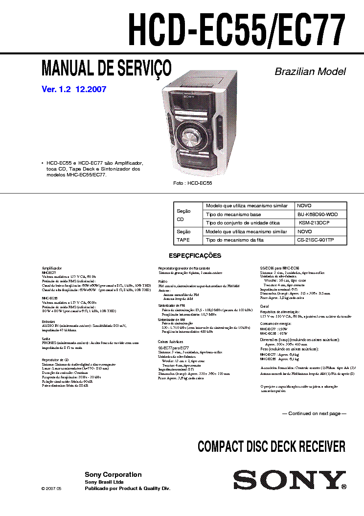 SONY MHC-EC55 EC77-VER.1.2-BR service manual (2nd page)