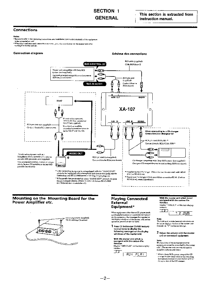 SONY XA-107 SM service manual (2nd page)