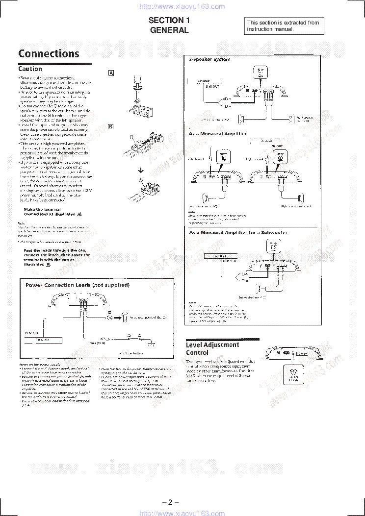 SONY XM-222 service manual (2nd page)