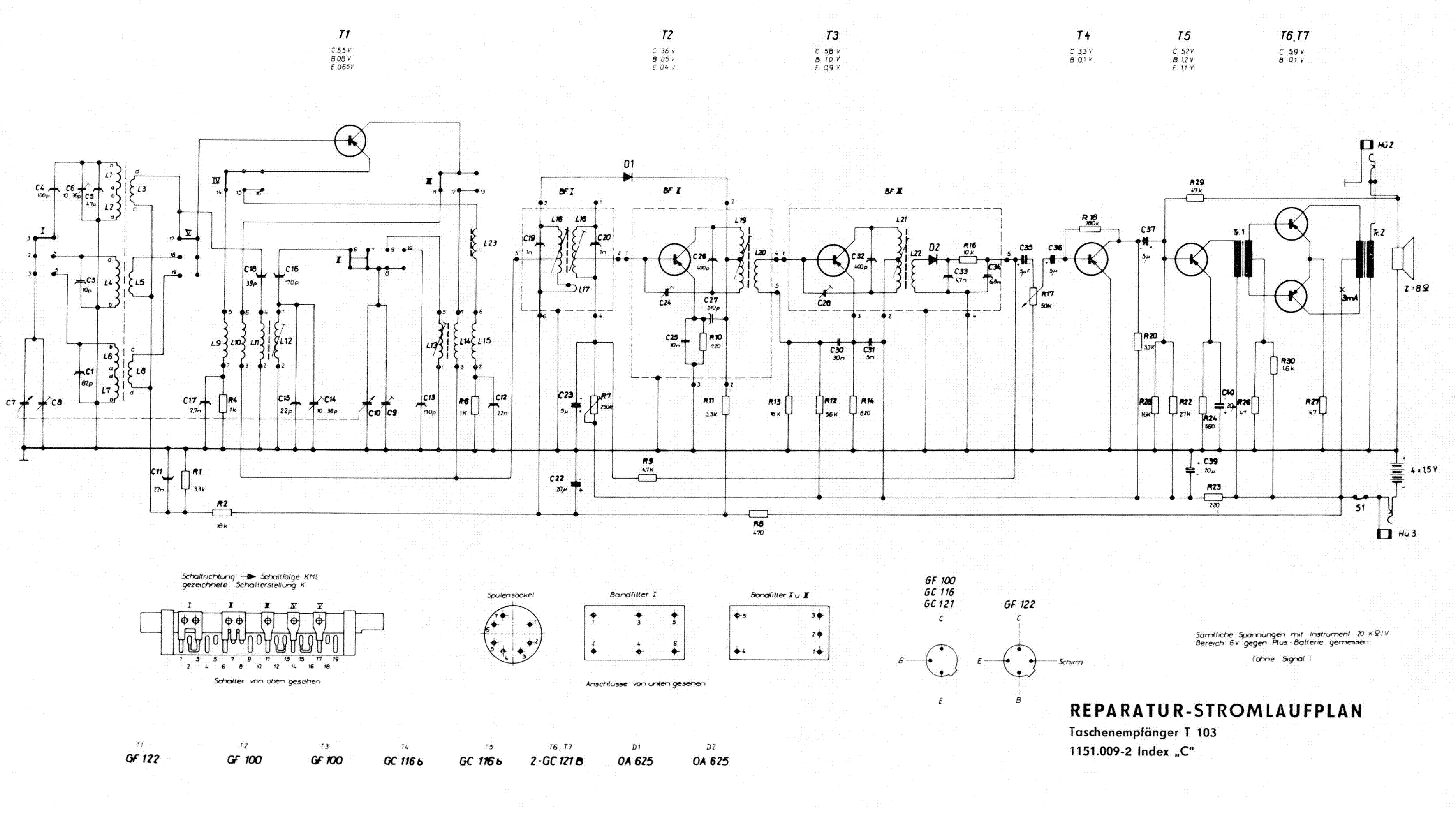 STERN-RADIO BERLIN T103 SCH service manual