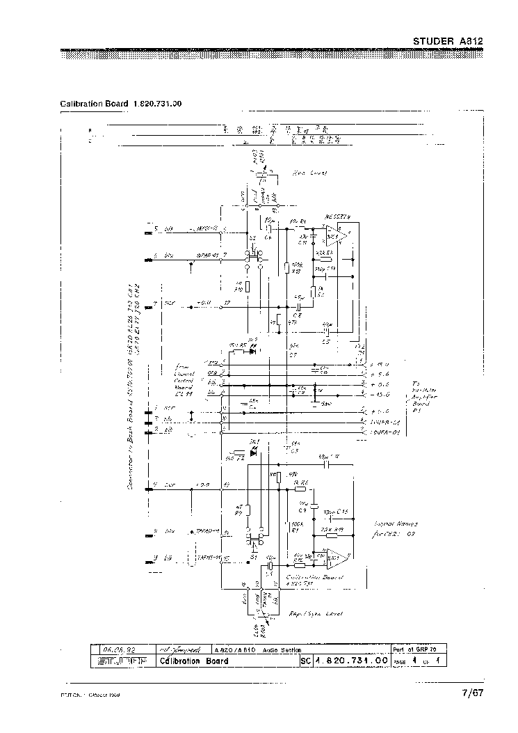 STUDER A812 MK1 SM PART5 Service Manual download, schematics, eeprom ...