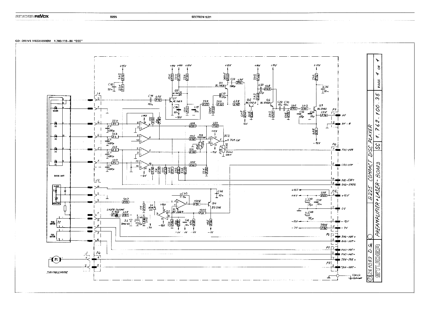 Studer 900 схема блока питания