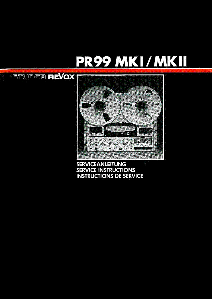 revox pr99 manual download