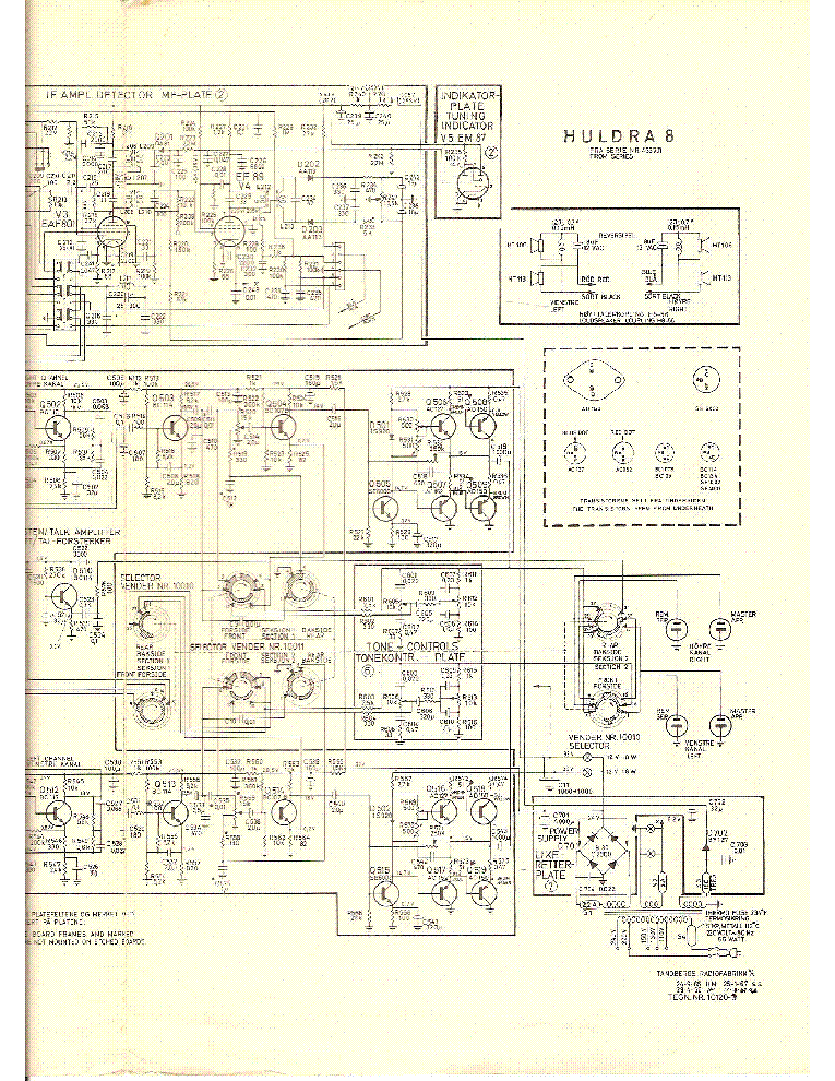 TANDBERG HULDRA8 AM-FM STEREO RADIO SN433701 1967 SM Service Manual ...