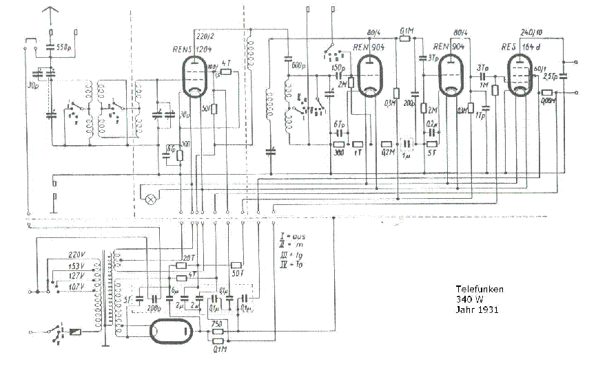 TELEFUNKEN 340 W service manual