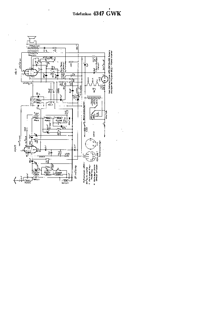 TELEFUNKEN 4347-GWK RADIO SCH service manual