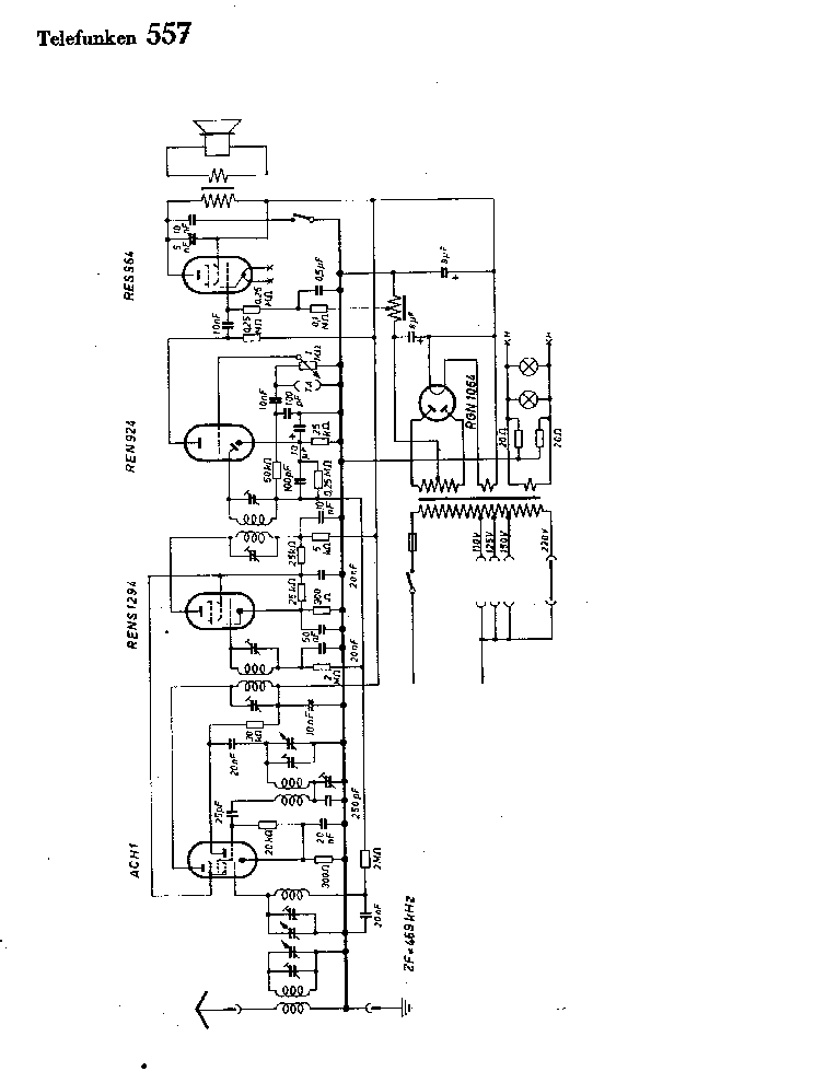 TELEFUNKEN 557 1936 service manual