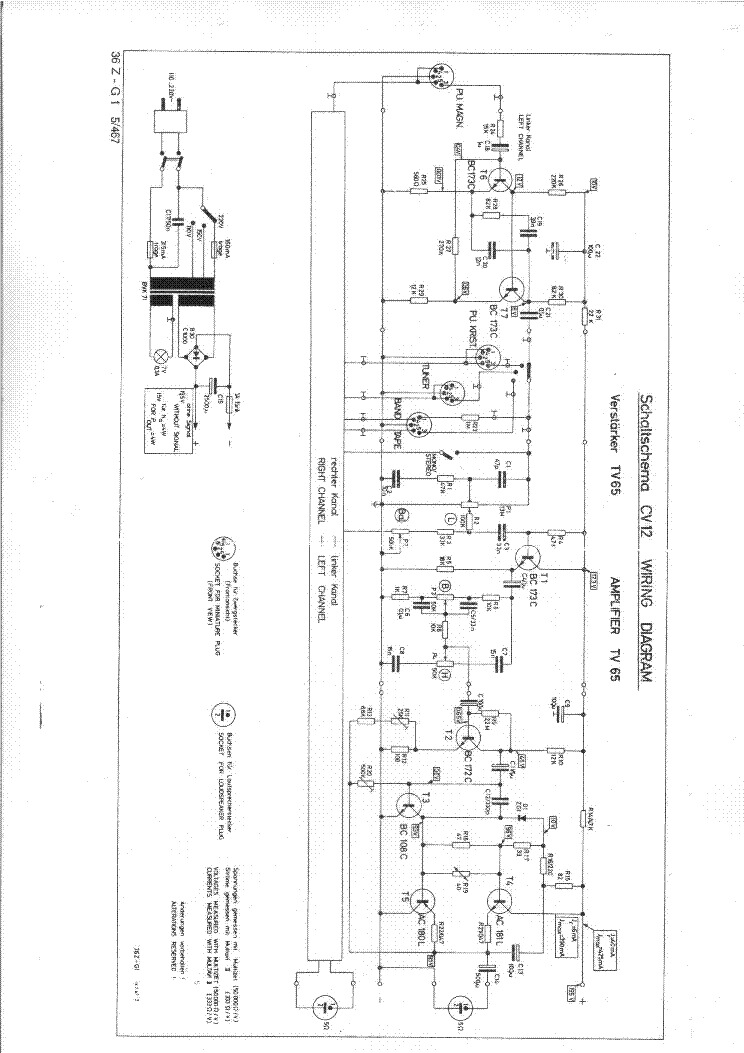 TELEFUNKEN GRUNDIG CV12 SCH service manual