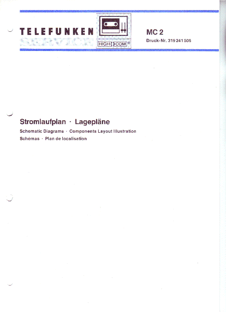 TELEFUNKEN MC2 SM service manual