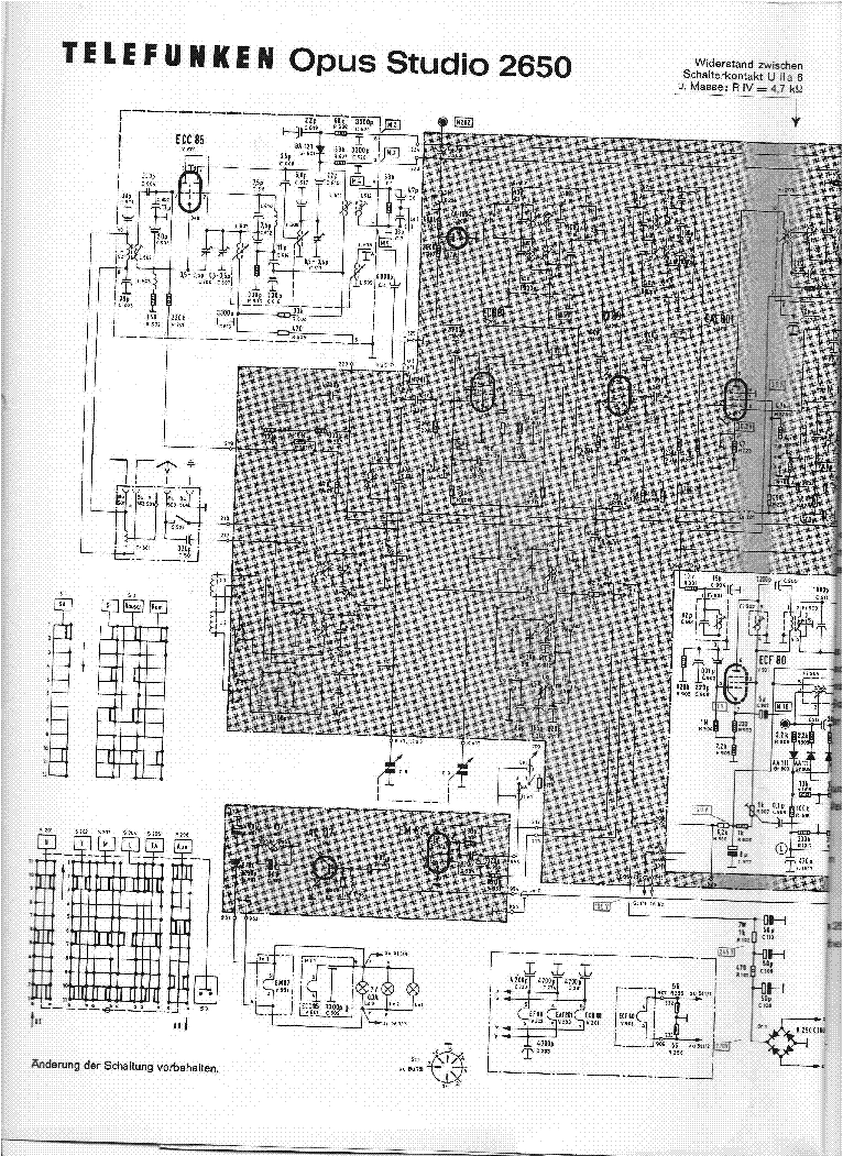 TELEFUNKEN OPUS STUDIO 2650 SCH service manual