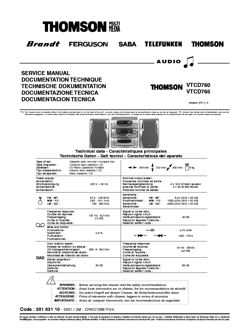 Thomson ms4200 схема