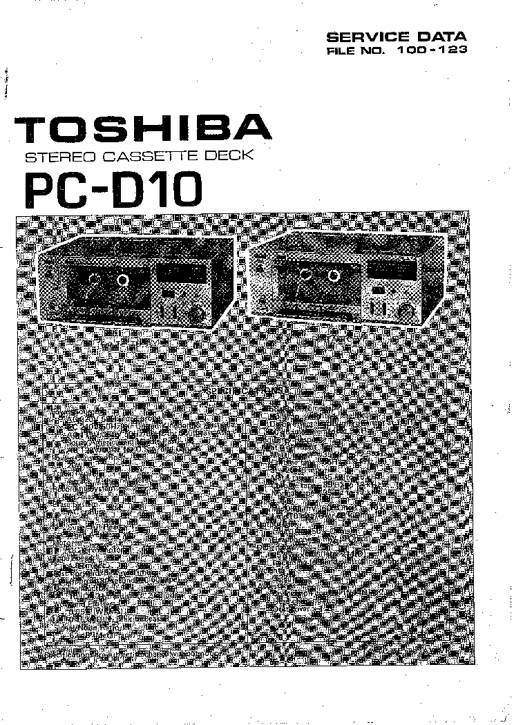 TOSHIBA PC-D10 service manual (1st page)