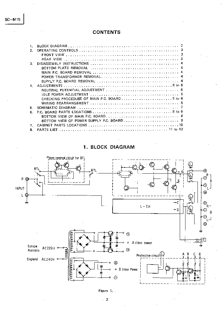 Service Manual-Anleitung für Toshiba SC-M15 