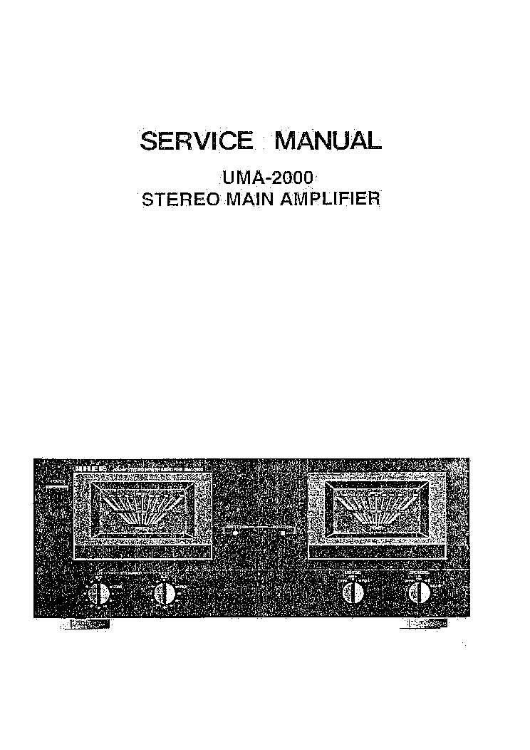 UHER UMA2000 service manual (1st page)
