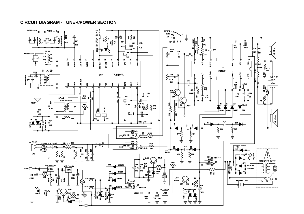 Схема переносной магнитолы vitek - 88 фото