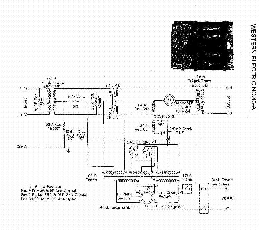 WESTERN ELECTRIC 124-B 20W AMPLIFIER 1941 SM Service Manual Download ...