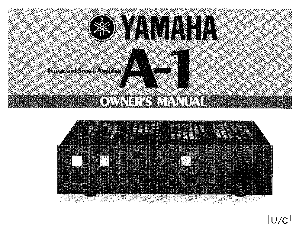YAMAHA A-1 service manual (1st page)