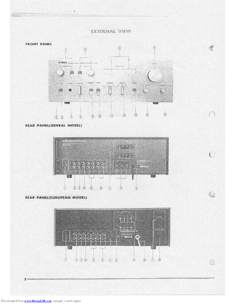 YAMAHA CA-610 25PAGES SM service manual (2nd page)