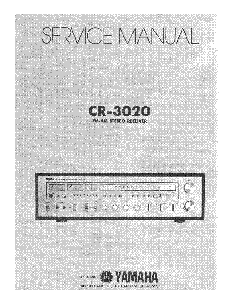 YAMAHA CR-3020 service manual (1st page)