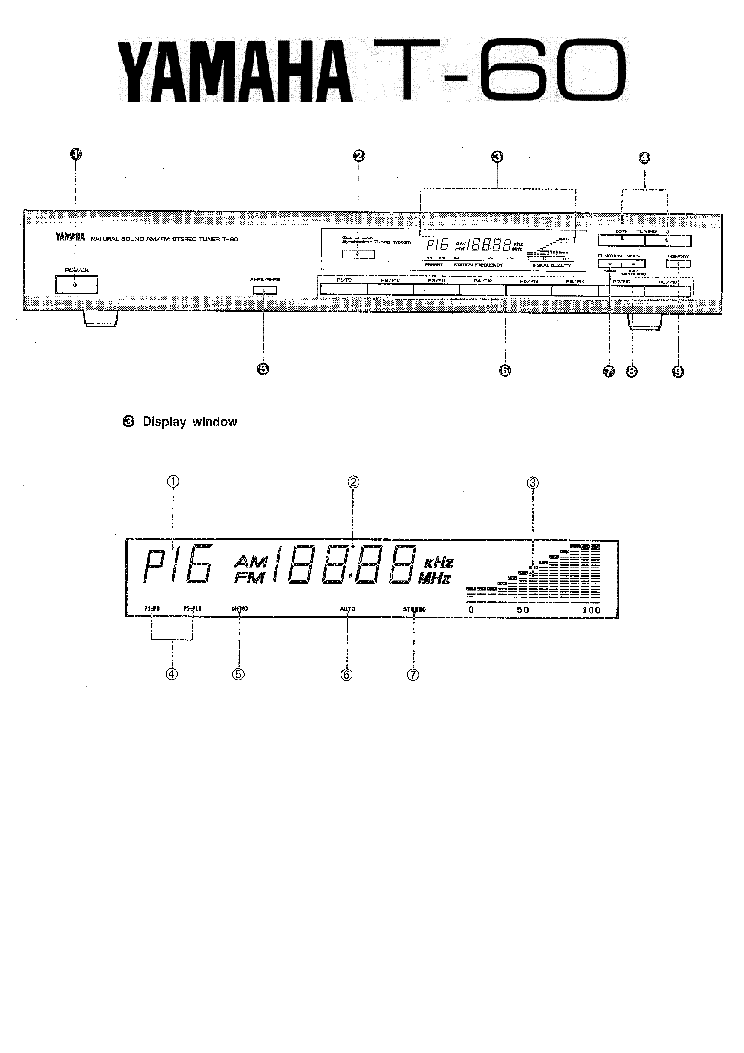 YAMAHA T-60 service manual