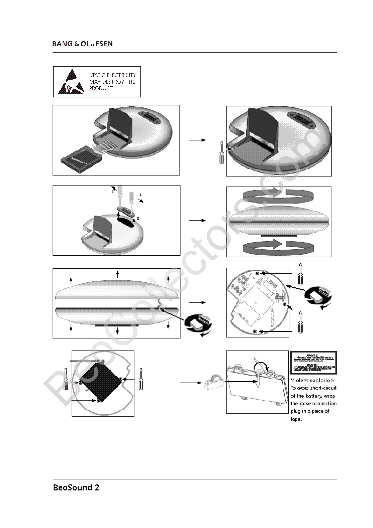 BANG-OLUFSEN BEOSOUND-2 EXPLODED Service Manual download, schematics ...
