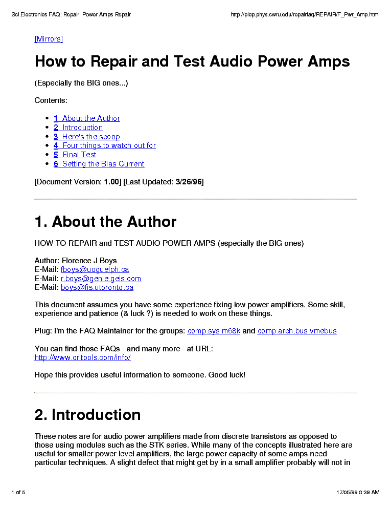 how-to-repair-and-test-audio-power-amps-service-manual-download