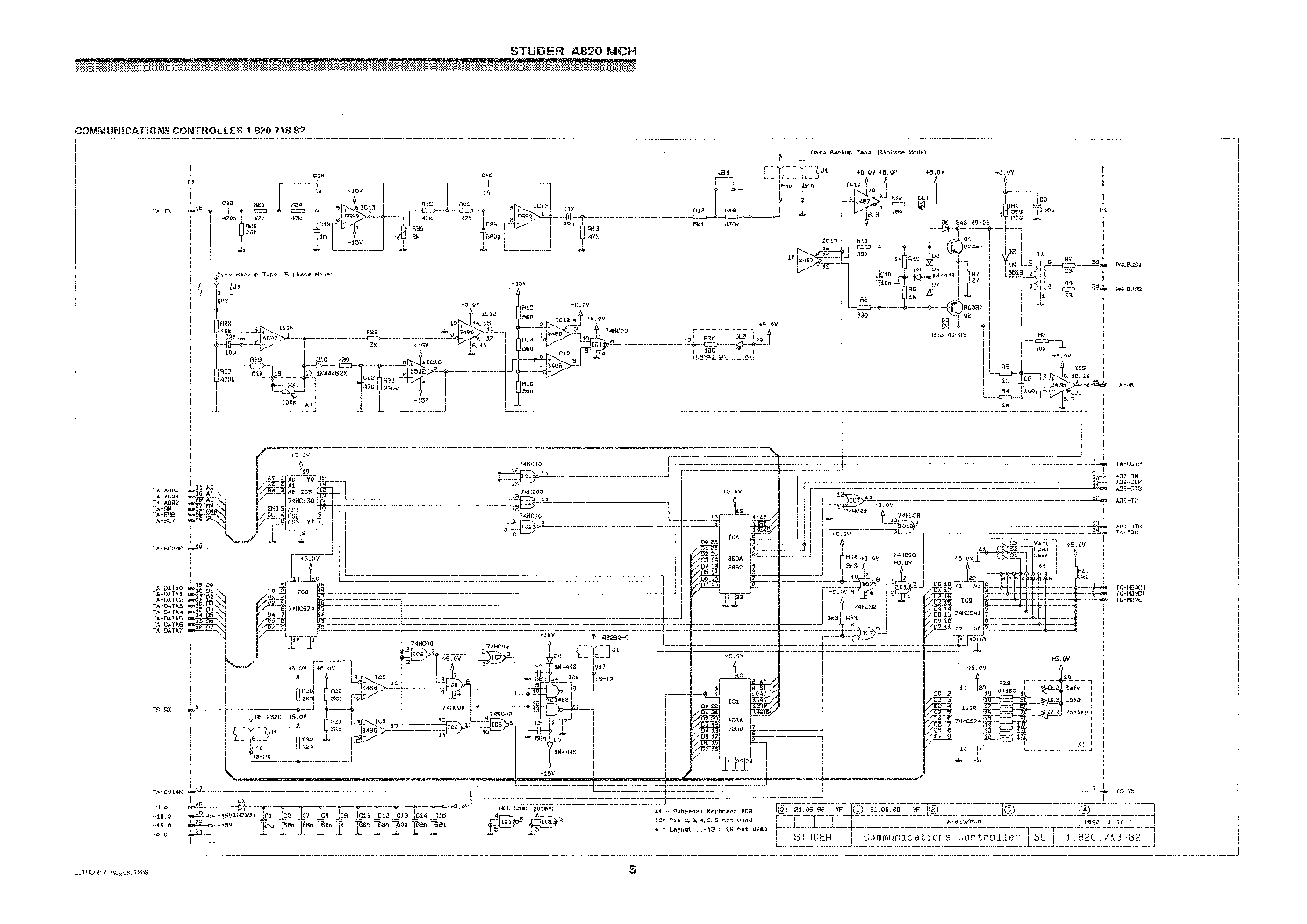 Studer 900 схема блока питания - 96 фото