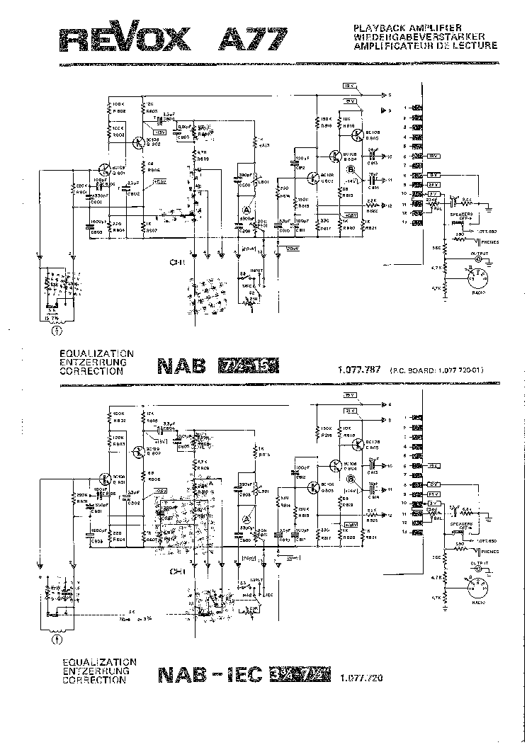 Revox b77 схема