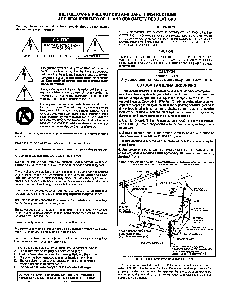 ADCOM GFP-710 USER MANUAL Service Manual download, schematics, eeprom ...