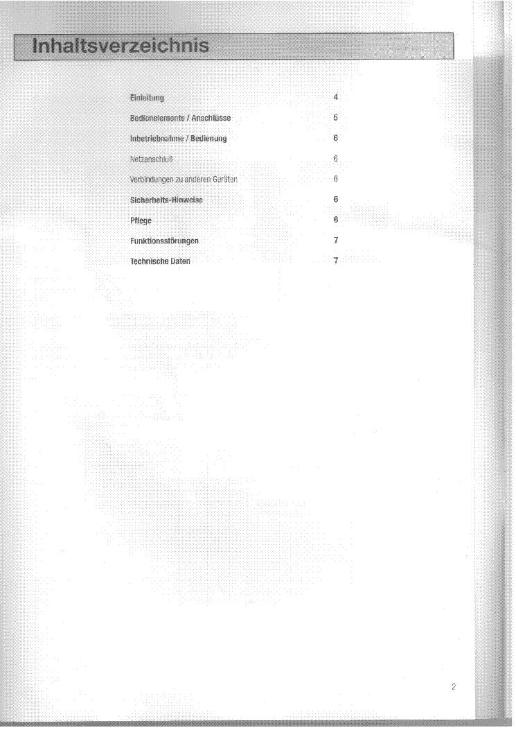THORENS TDA 2000 DIGITAL ANALOG CONVERTER BDA GER USER MANUAL service manual (2nd page)