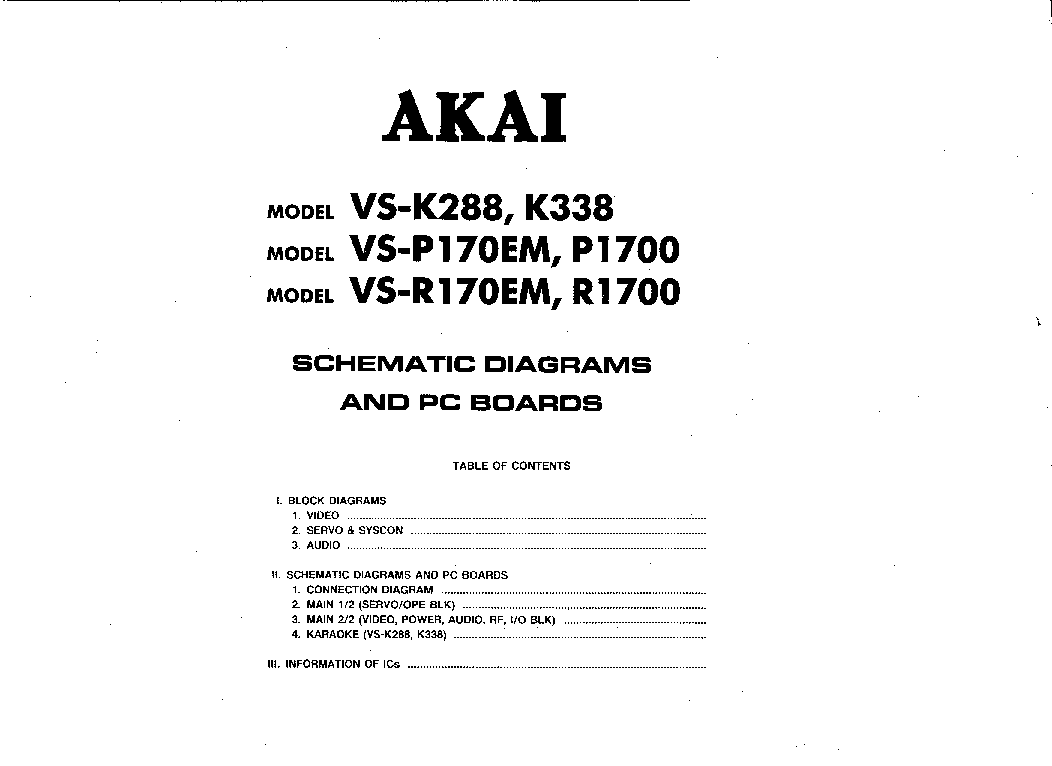 Akai vs r150edg схема