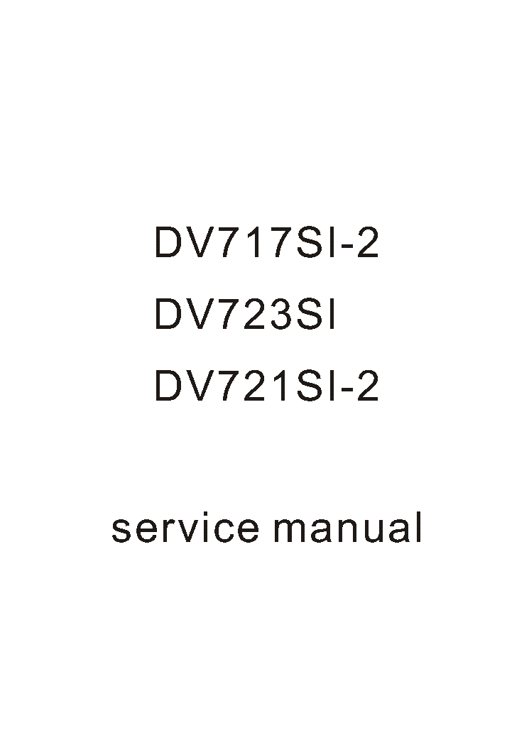BBK DV717SI-2 DV721SI-2 DV723SI SM Service Manual download, schematics .
