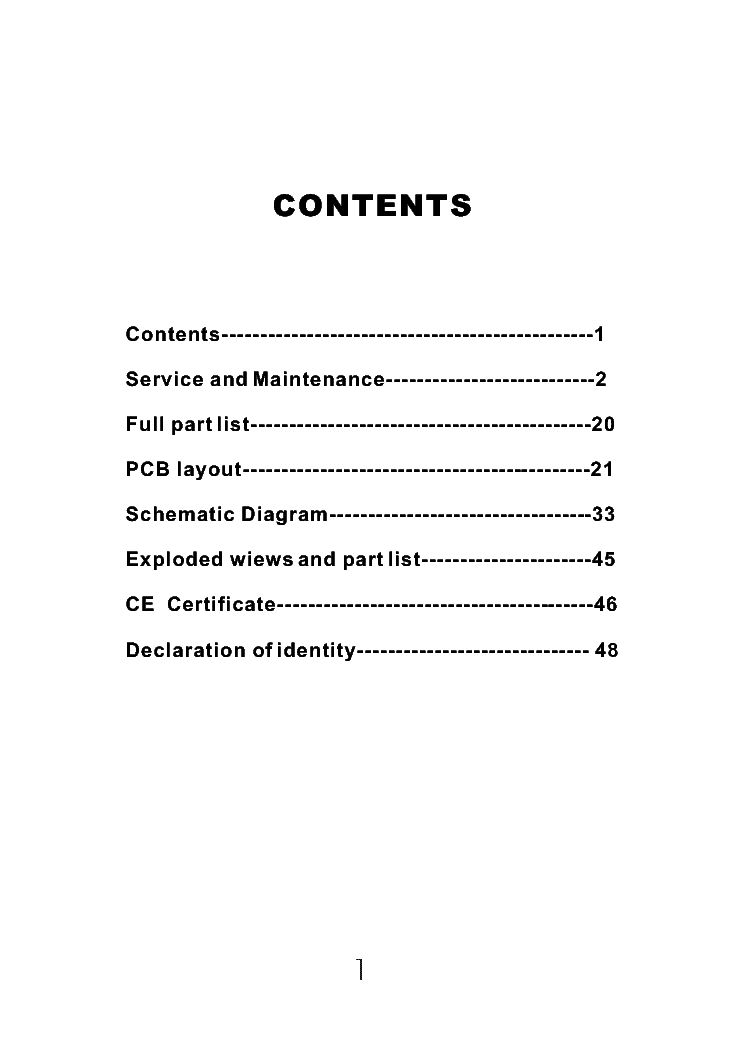 ELENBERG DVDP-3030 service manual (2nd page)