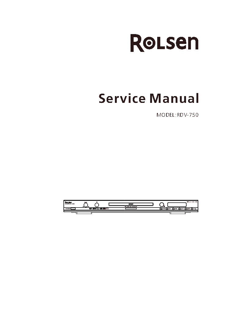 ROLSEN RDV-750 service manual