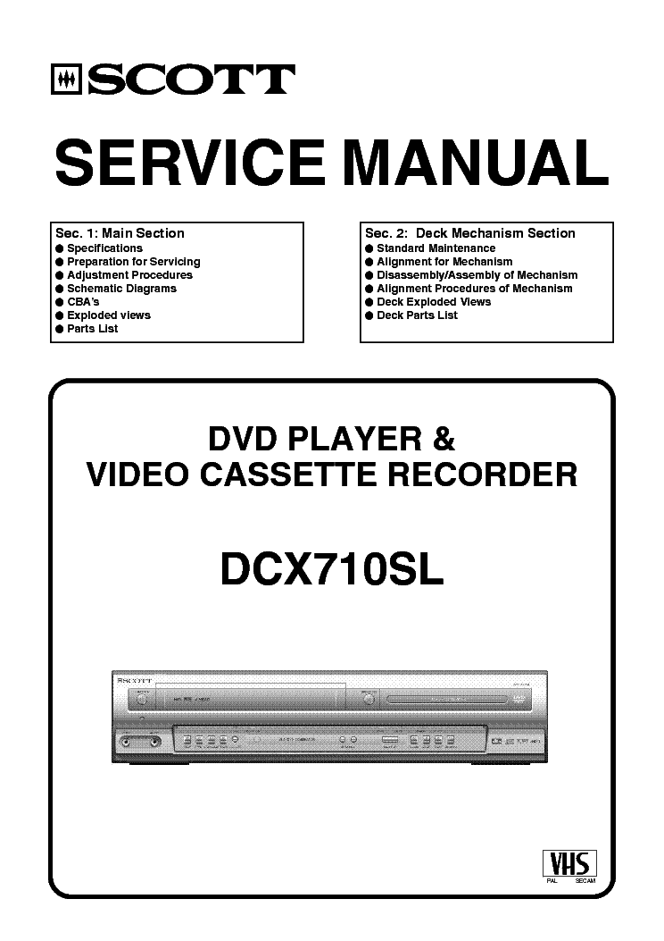 FUNAI DCX710SL H9774FD service manual