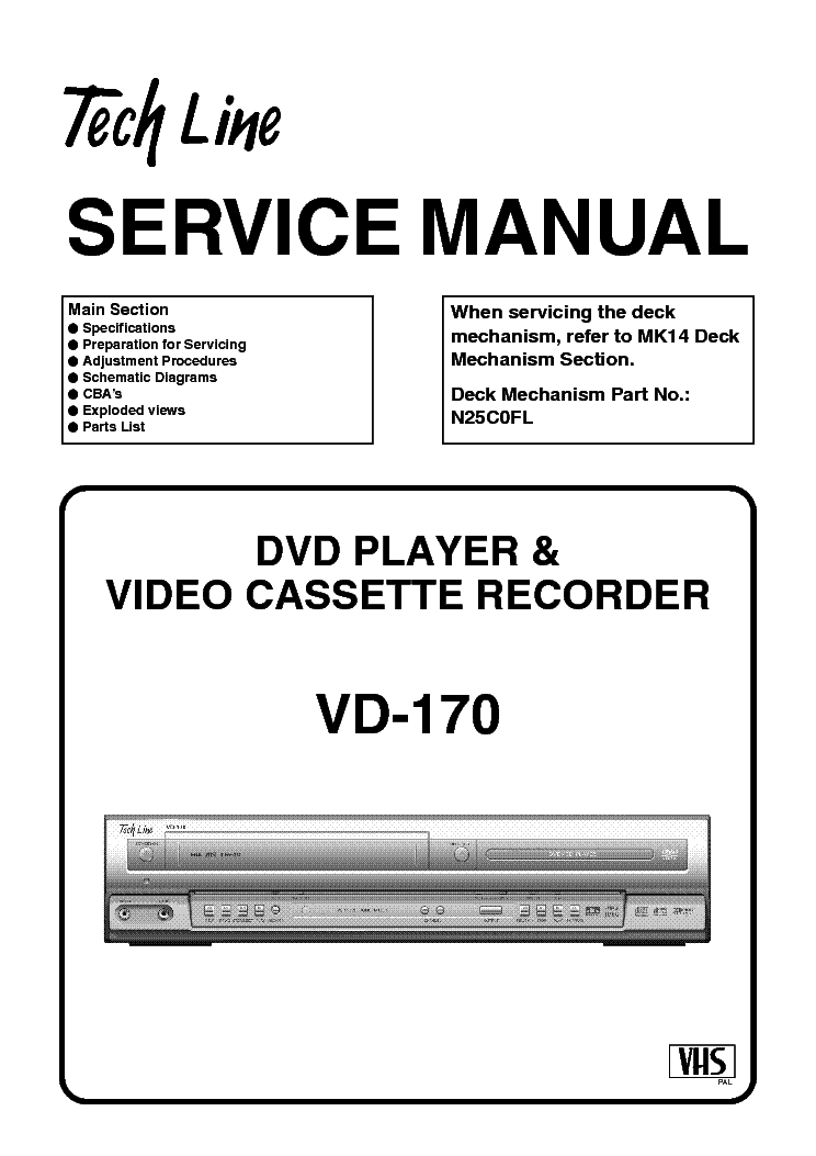 FUNAI VD-170-H9979ED- service manual (1st page)