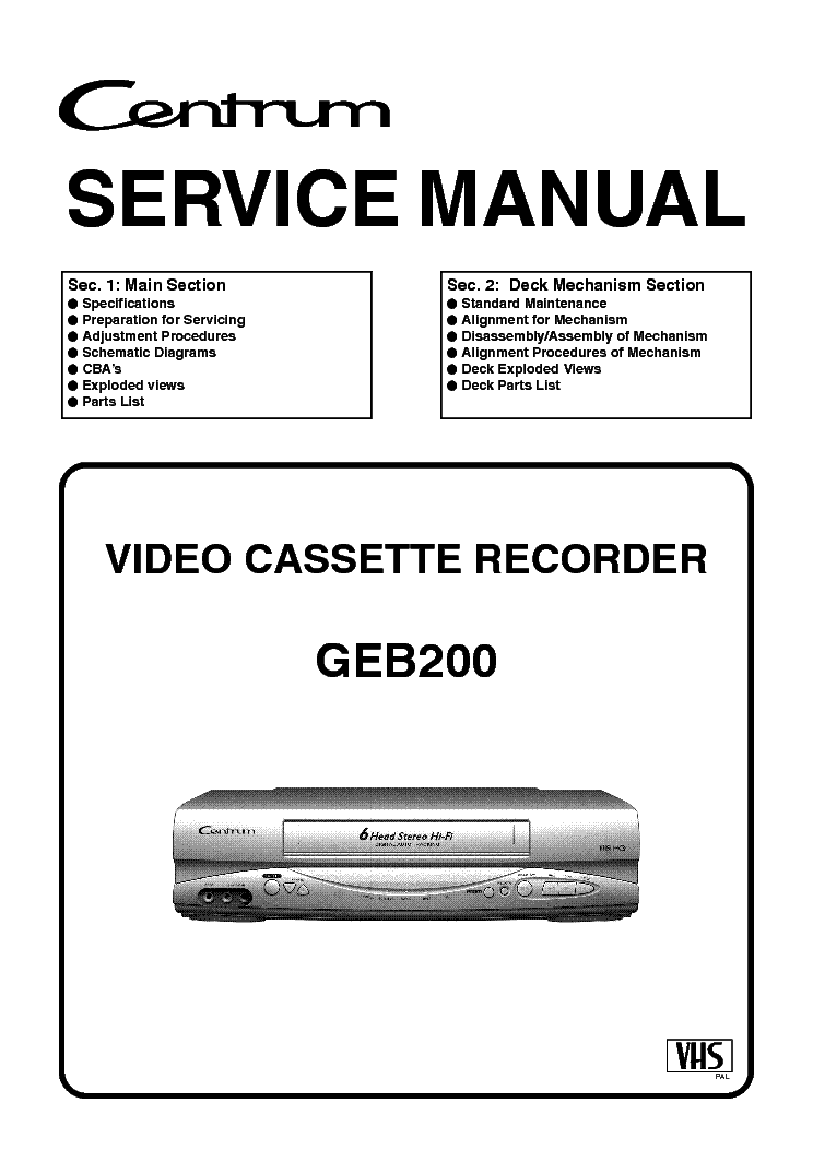 FUNAI GEB200-HG420ED-SERVICE MANUAL service manual