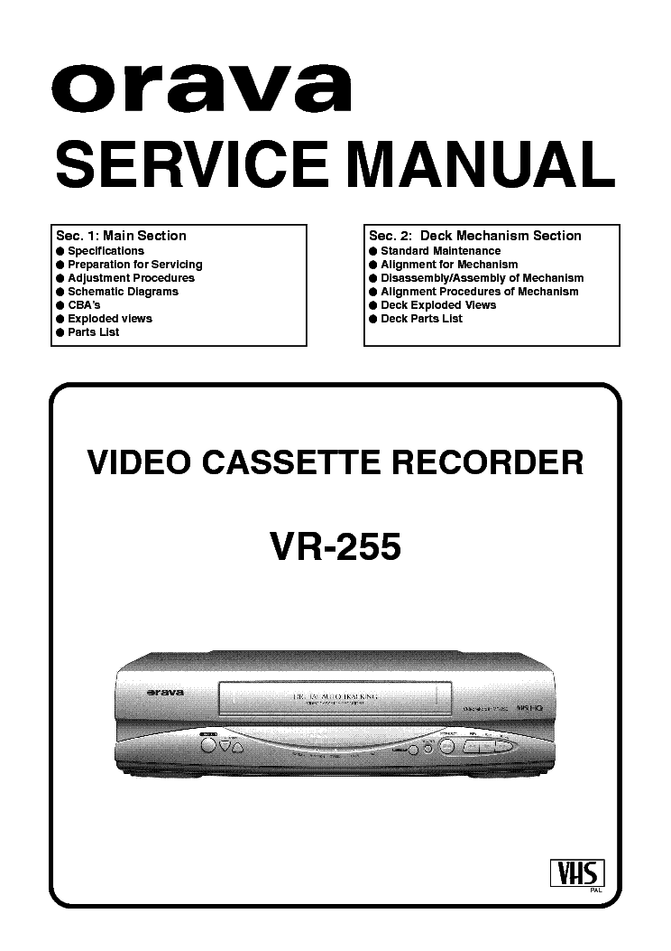 FUNAI ORAVA VR-255-HG220ED SM service manual (1st page)