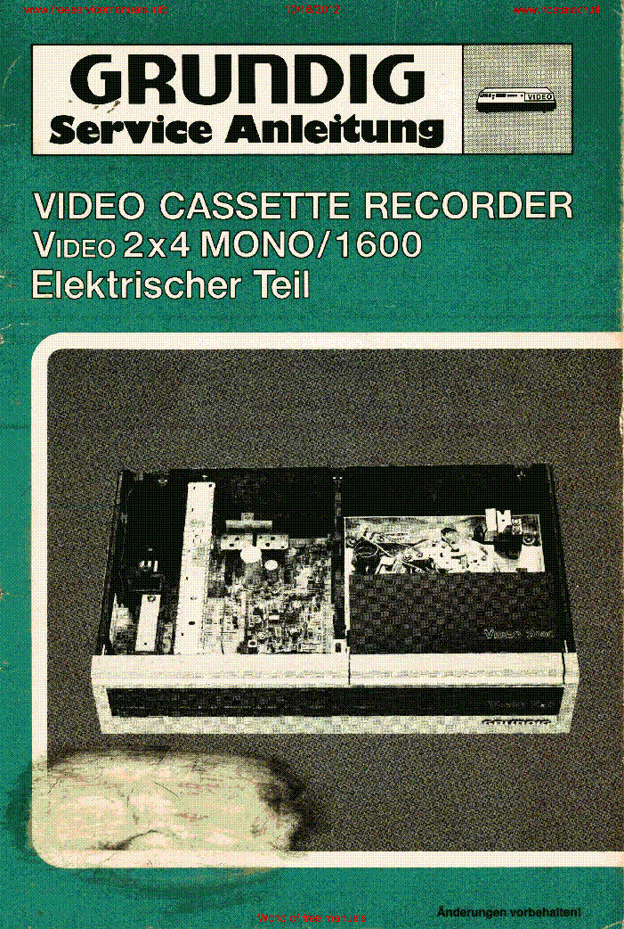 GRUNDIG GV 3100 3105 3106 3110 3115 3142 3143 3145 3146 Service