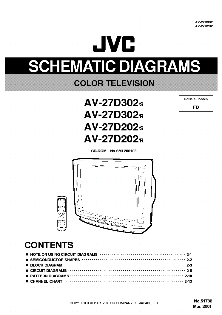 JVC AV-27D302S-SCHEMA Service Manual download, schematics, eeprom ...