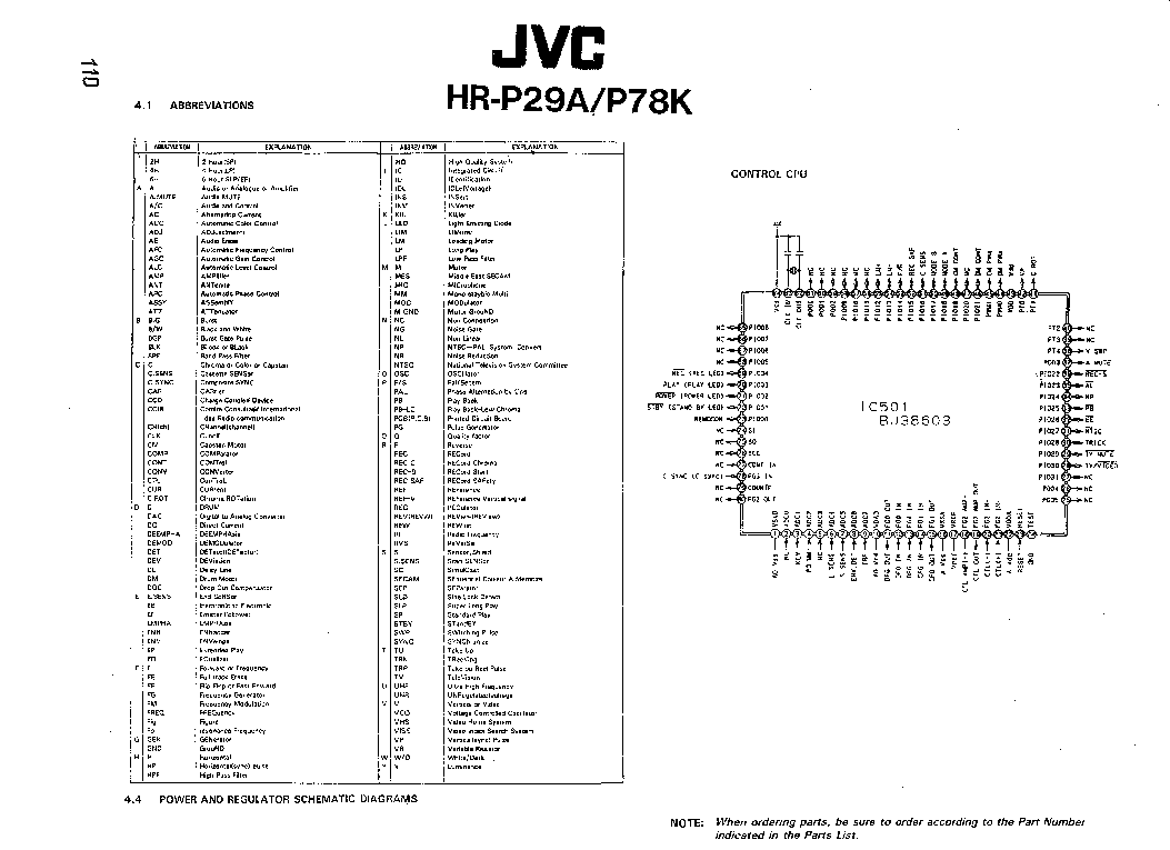 JVC HR-P29A HR-P78K VCR SCH service manual (1st page)