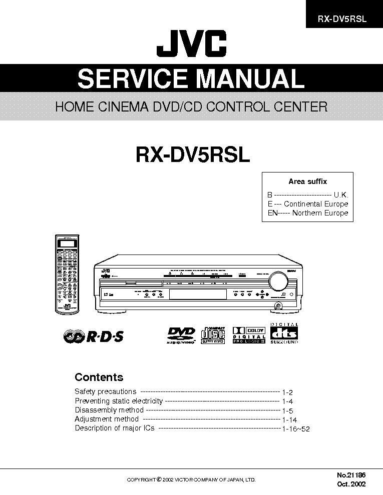 download free jvc rx 250 service manual