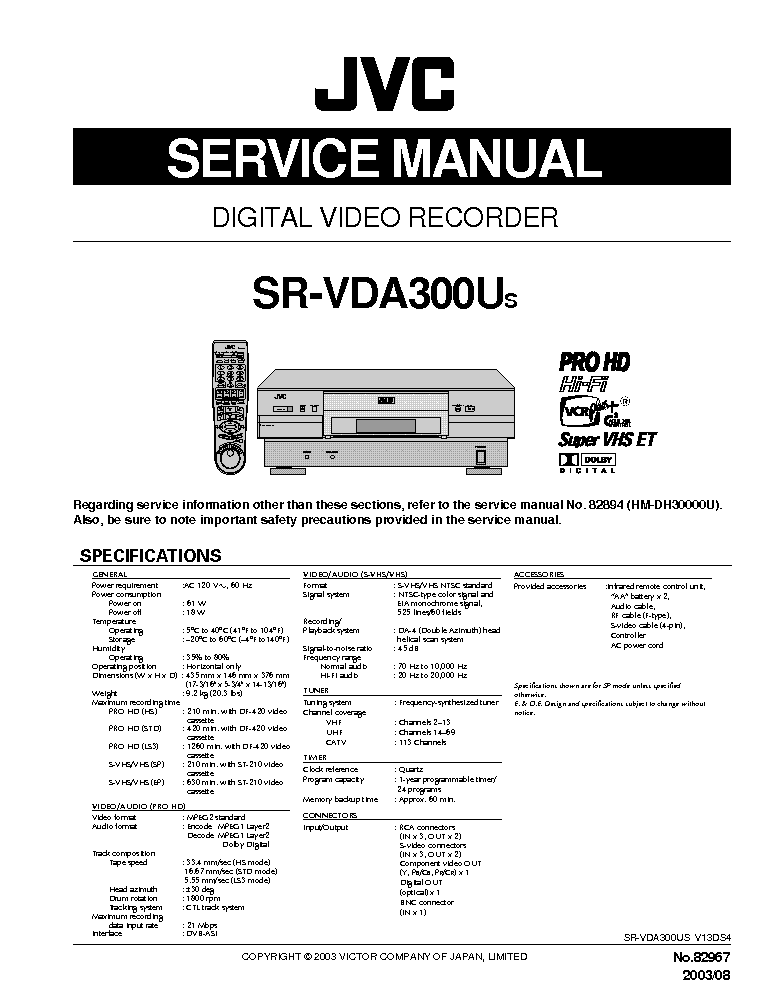 Jvc th s66 схема