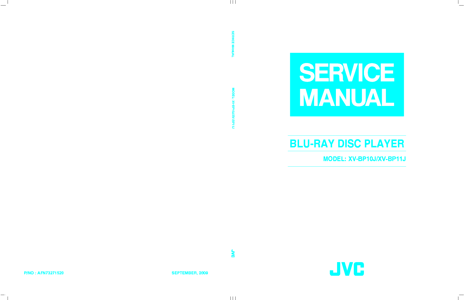 JVC XV-BP10J XV-BP11J SM service manual