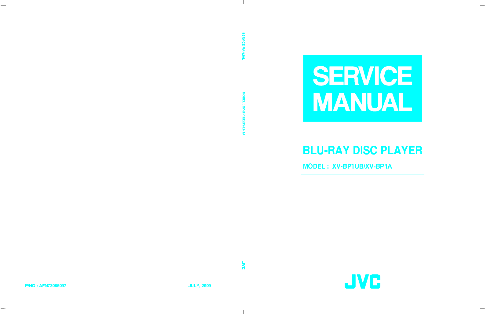 JVC XV-BP1UB XV-BP1A service manual
