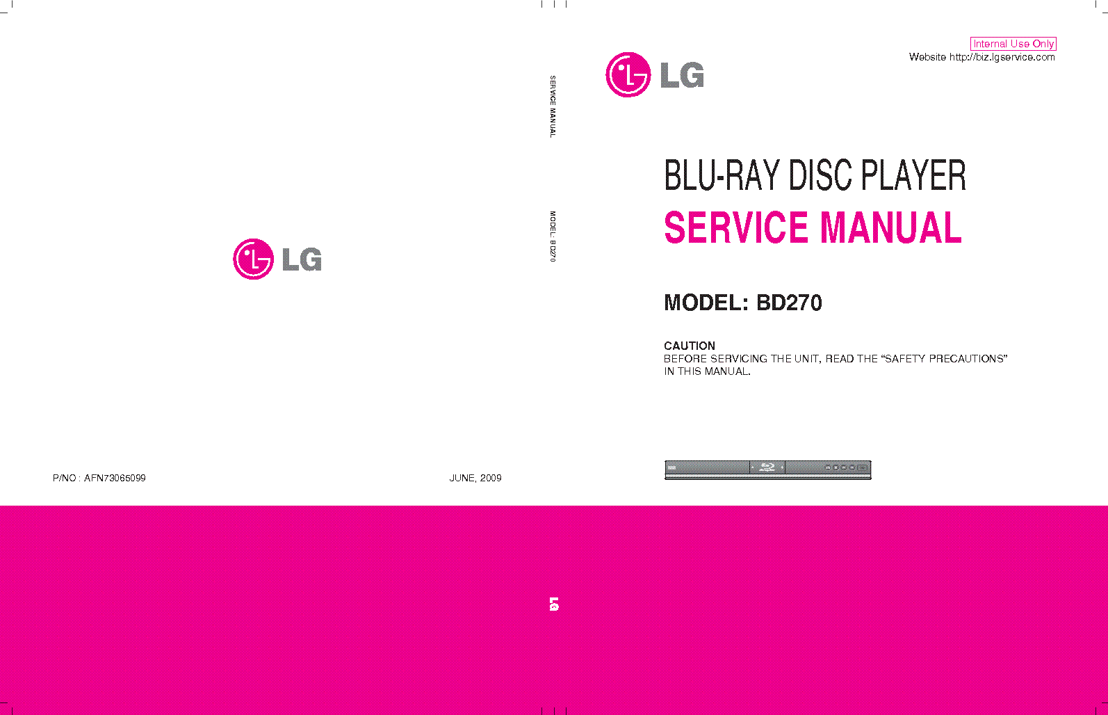 LG BD270 Service Manual Download, Schematics, Eeprom, Repair Info For ...