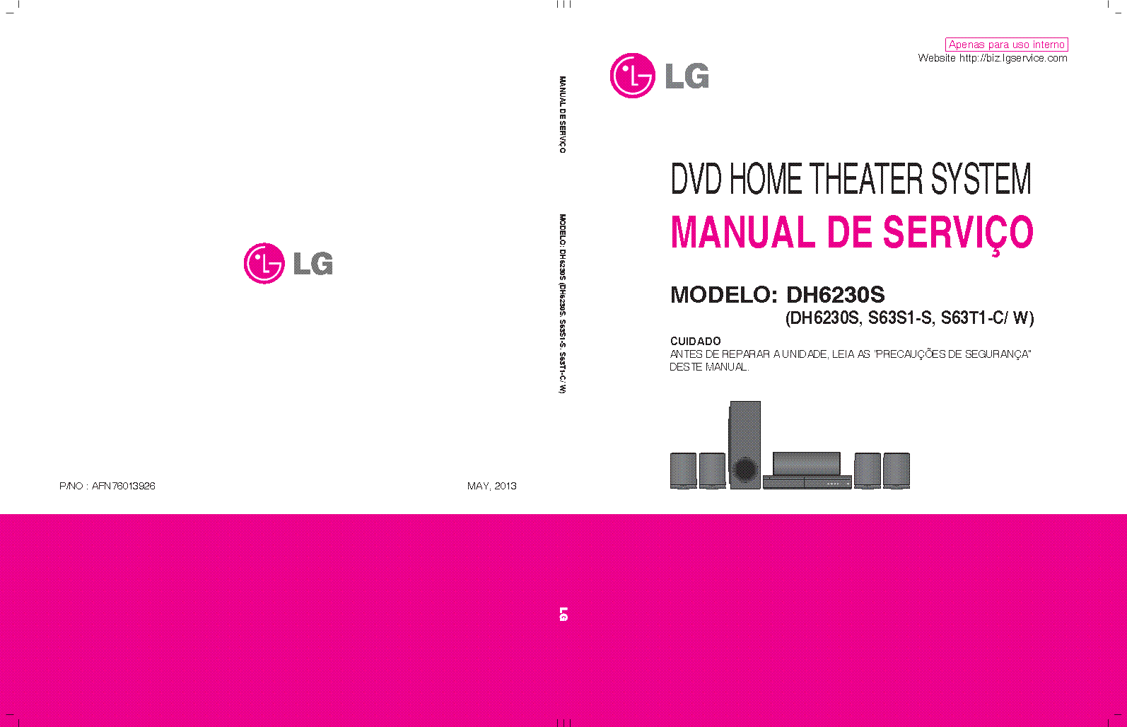 LG DH6230S PORTUGUESE service manual